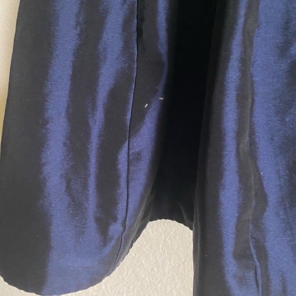 Betsy & Adam Fit & Flare Shimmery Elegant Navy Blue Party Made In USA Dress Sz M - Picture 12 of 15